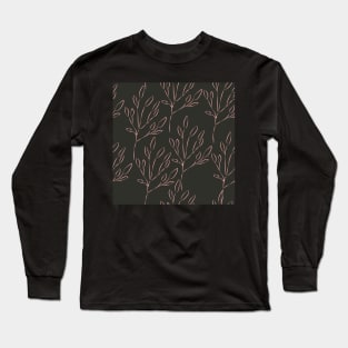 Plant Pattern Long Sleeve T-Shirt